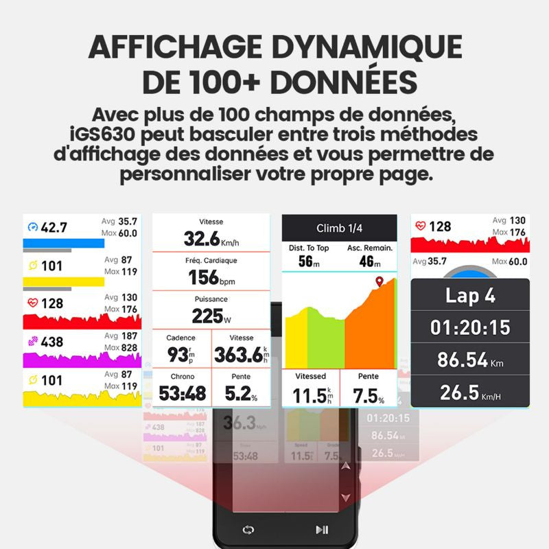 Compteur vélo IGPSPORT IGS 630