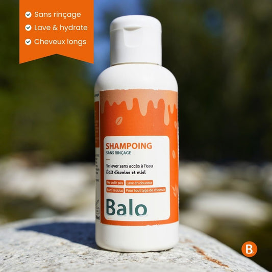 Mini shampoing sans lavage