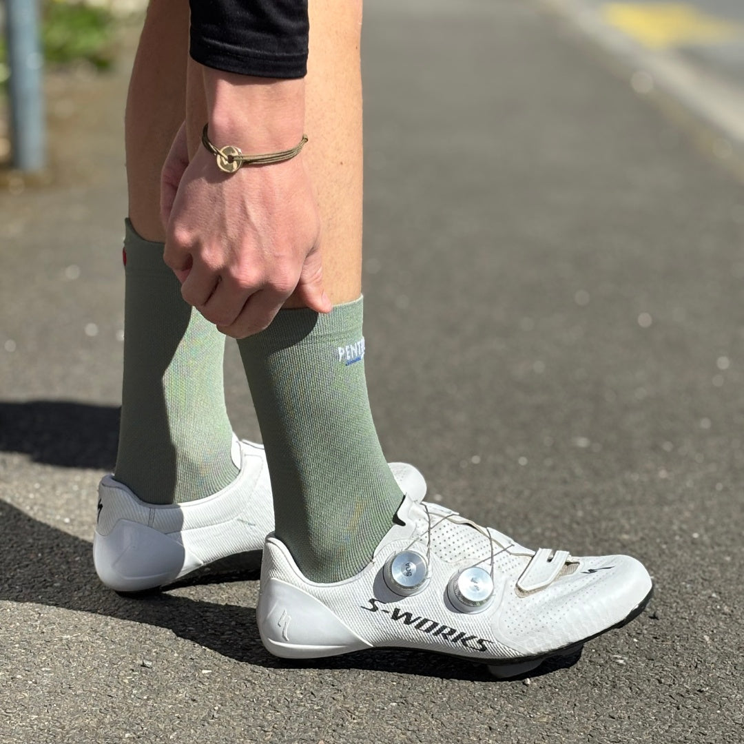 Chaussettes de cyclisme : KAKI