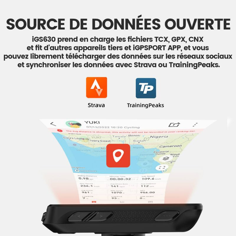 Compteur vélo IGPSPORT IGS 630