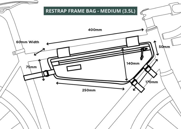 Restrap frame bag (2,5L à 4,5L)
