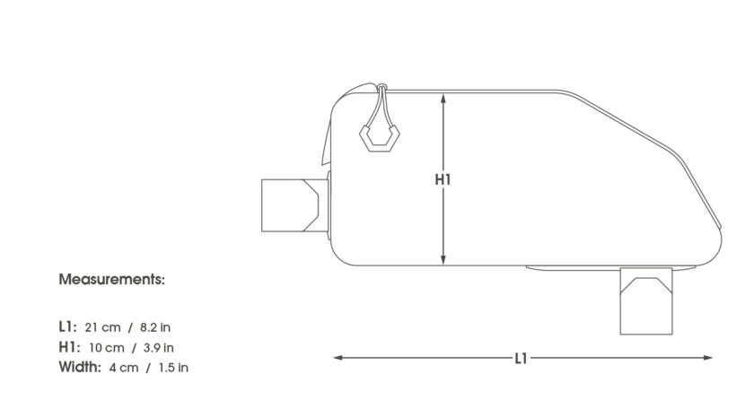 Sacoche de cadre Apidura Expedition Top Tube 1L