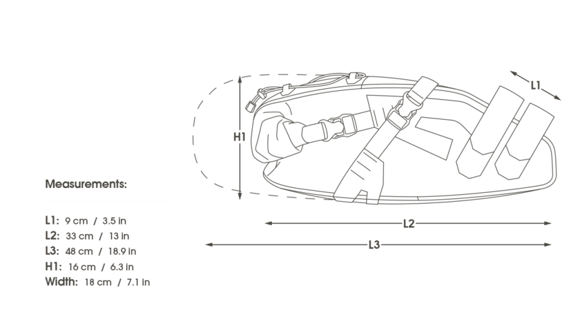 Sacoche de selle Apidura (14L)