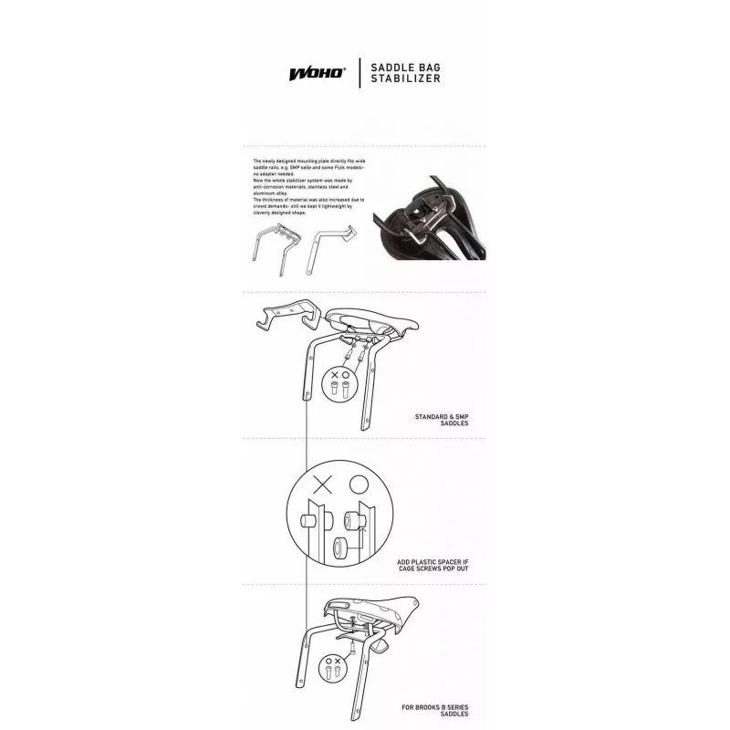 Stabilisateur sacoche de selle Woho Brooks B-series