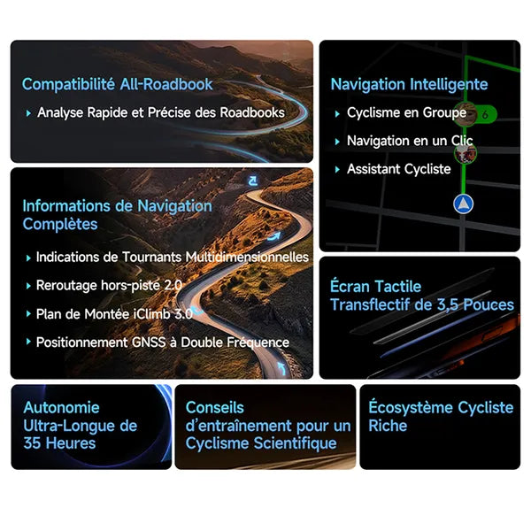 Compteur vélo IGPSPORT BiNavi