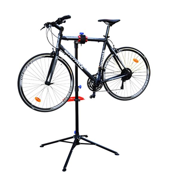 Pied d'atelier vélo bikepacking montage pliable
