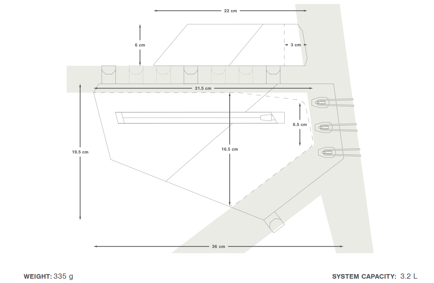 Apidura aero pack system