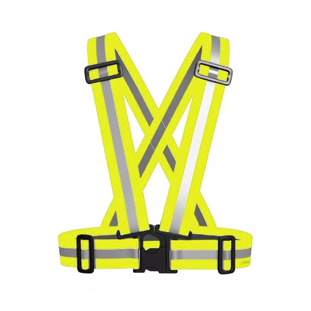 Harnais cycliste jaune fluo